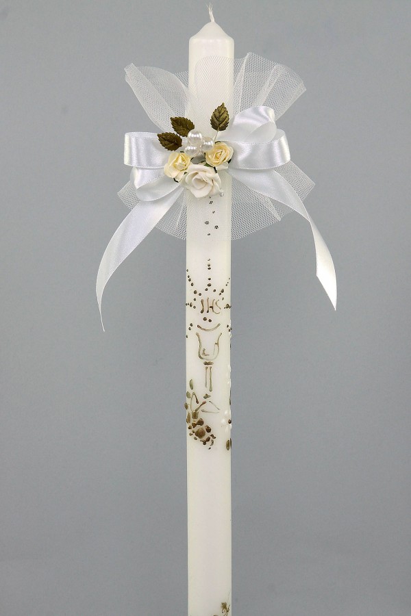 Kommunionshimmel mit Blumenstrauß UK-Op12 - obraz 1