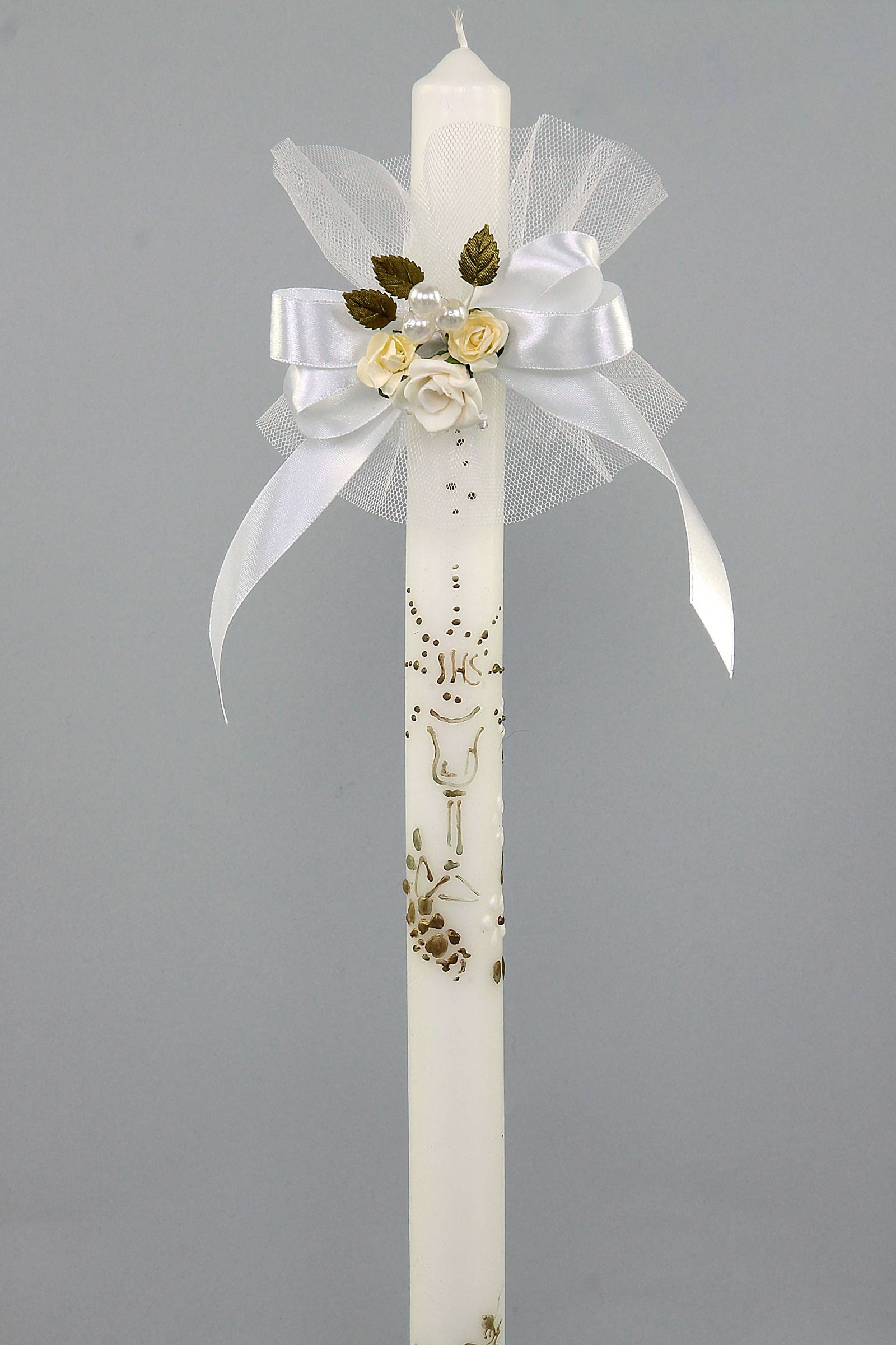 Kommunionshimmel mit Blumenstrauß UK-Op12 - obraz 1