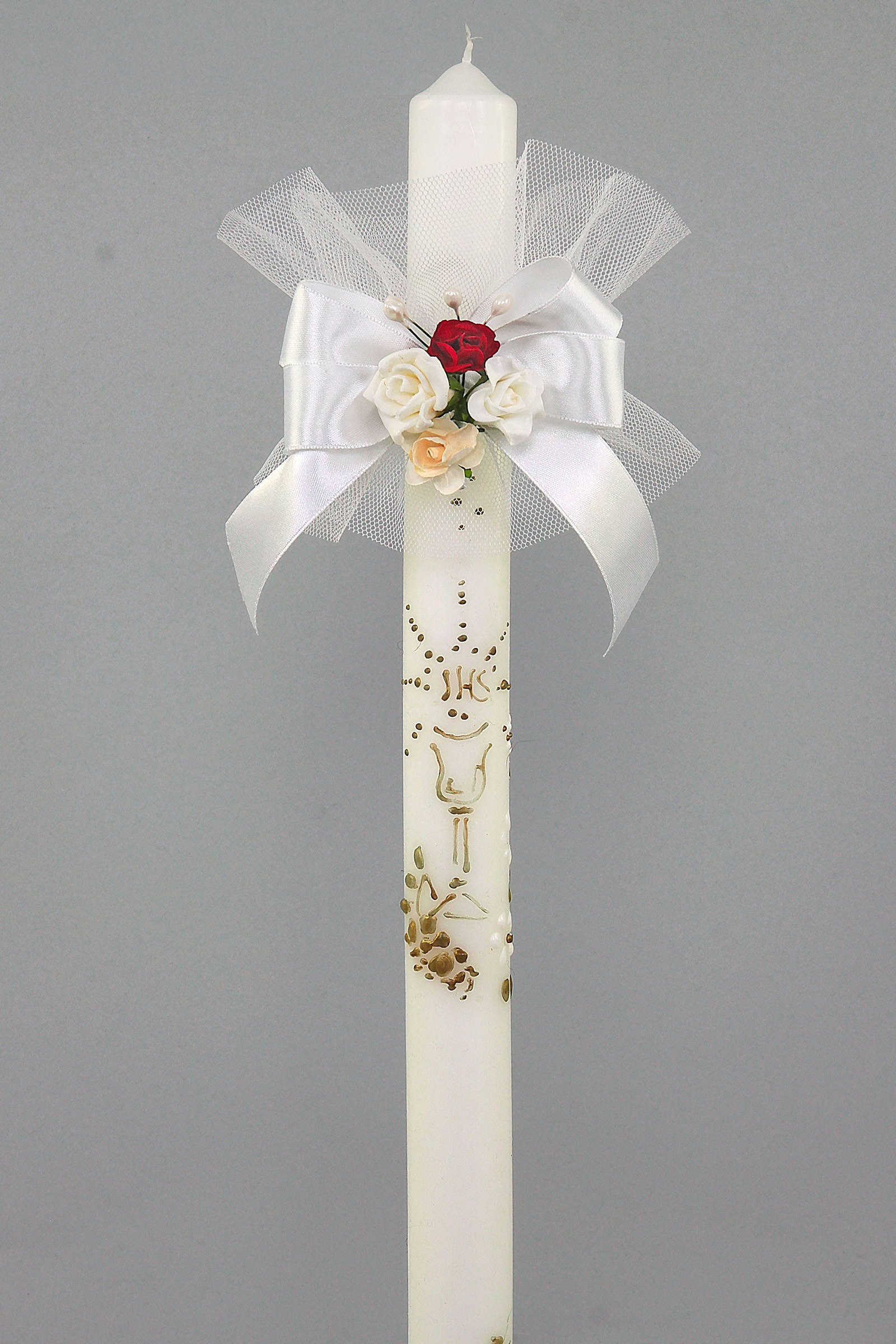 Kommunionshimmel mit Blumenstrauß UK-Op13 - obraz 1