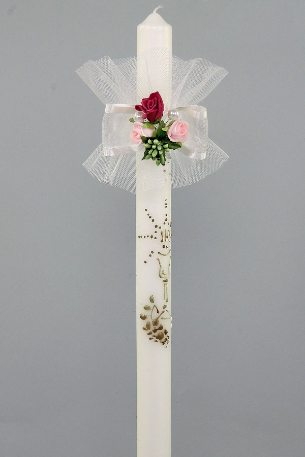 Kommunionshimmel mit Blumenstrauß UK-Op15 - obraz 1