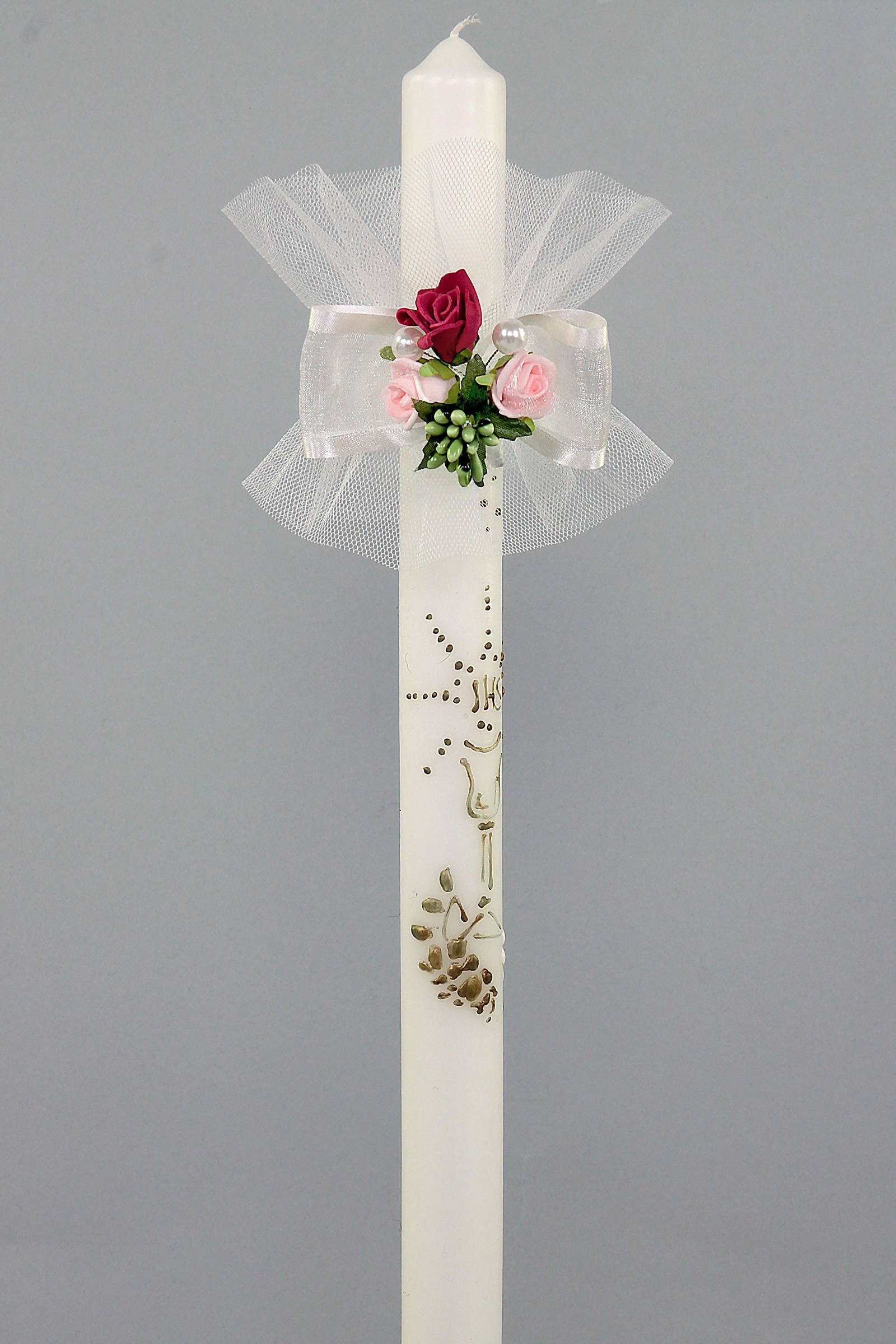 Kommunionshimmel mit Blumenstrauß UK-Op15 - obraz 1