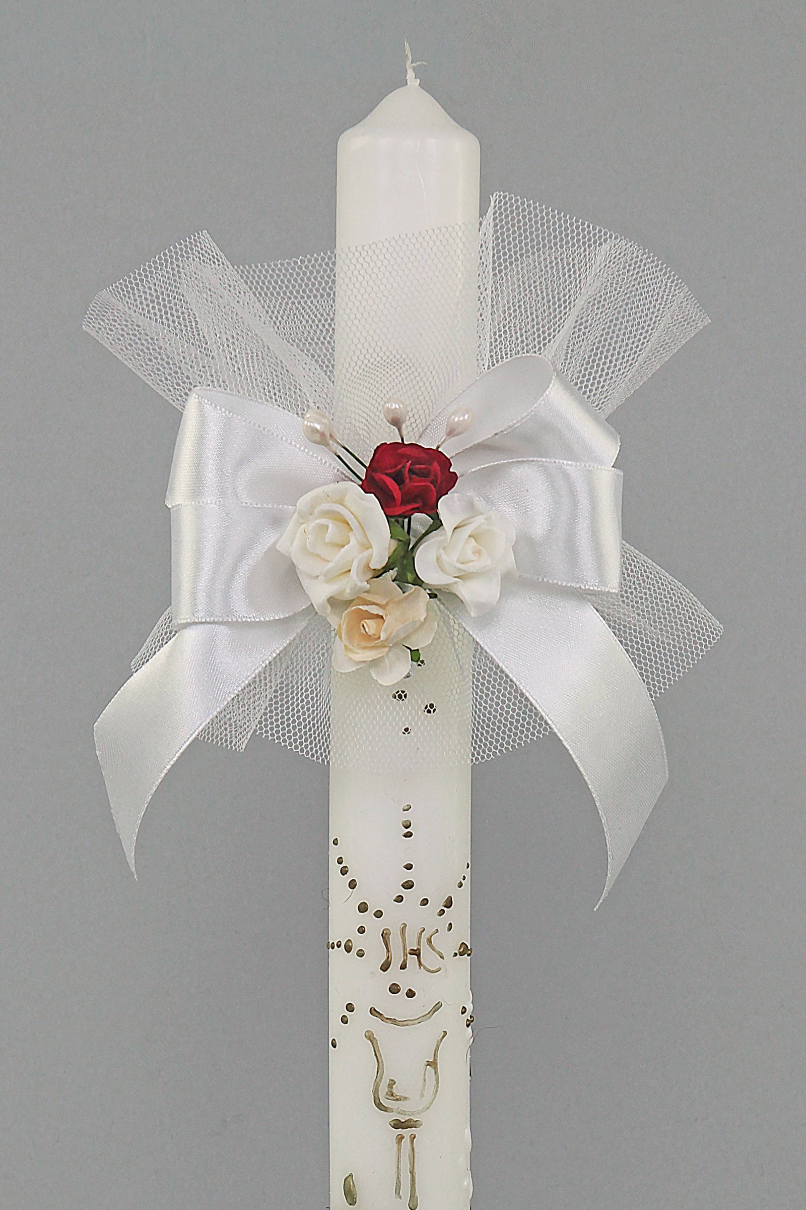 Kommunionshimmel mit Blumenstrauß UK-Op13 - obraz 0