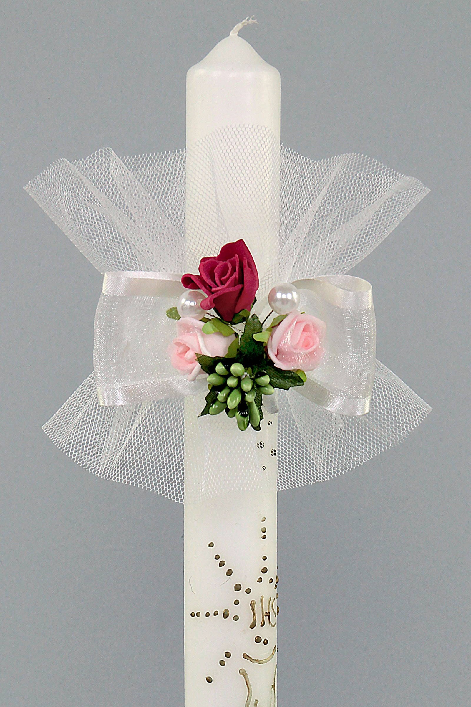 Kommunionshimmel mit Blumenstrauß UK-Op15 - obraz 0