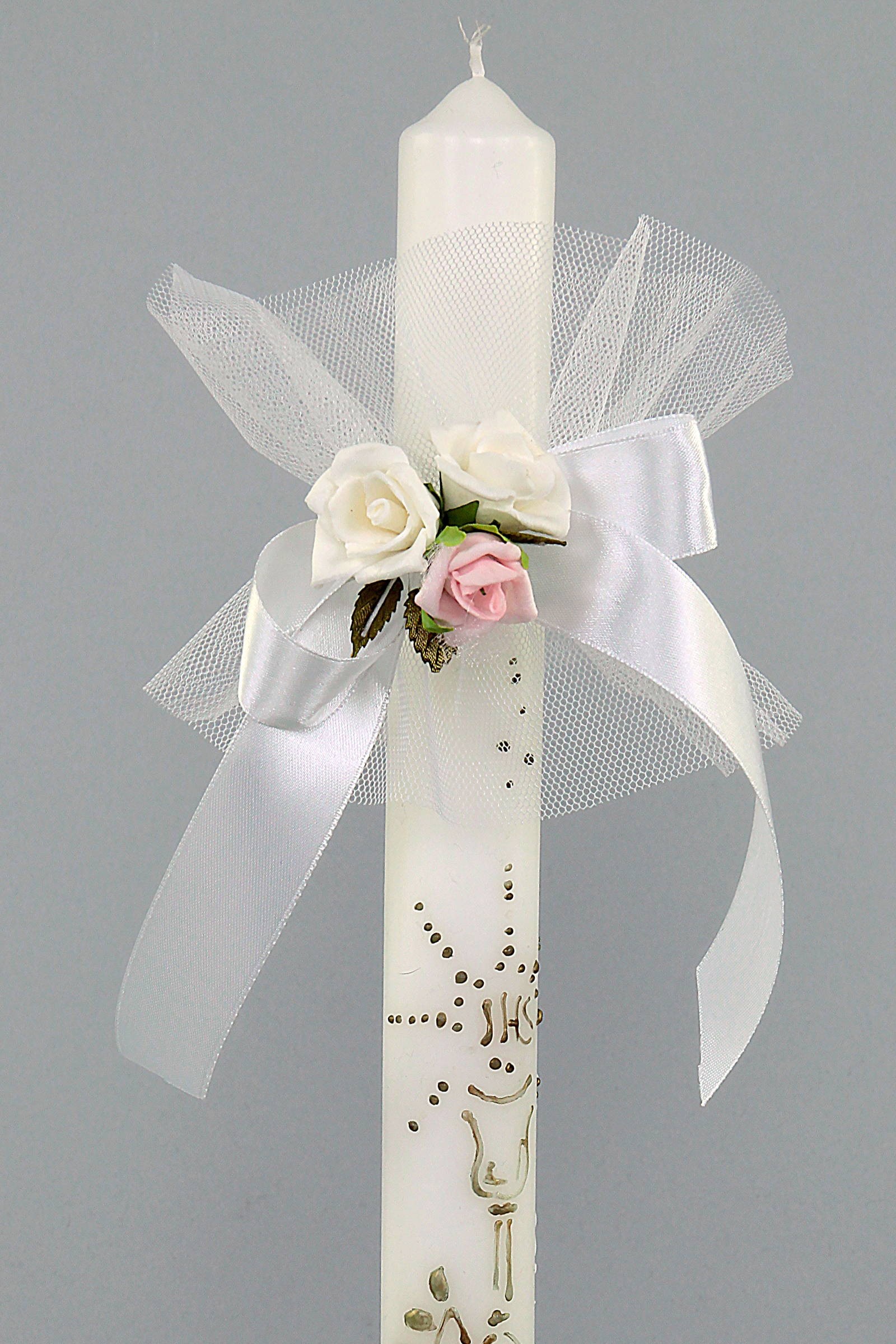 Kommunionshimmel mit Blumenstrauß UK-Op14 - obraz 0