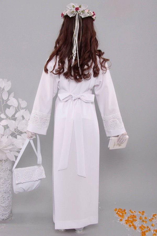 Kommunion albe mit guipure 8a/UK-Z1 - obraz 4