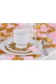 Tischdekoration zur Kommunion - Set aus goldenen und rosa Rosenblättern - obraz 1