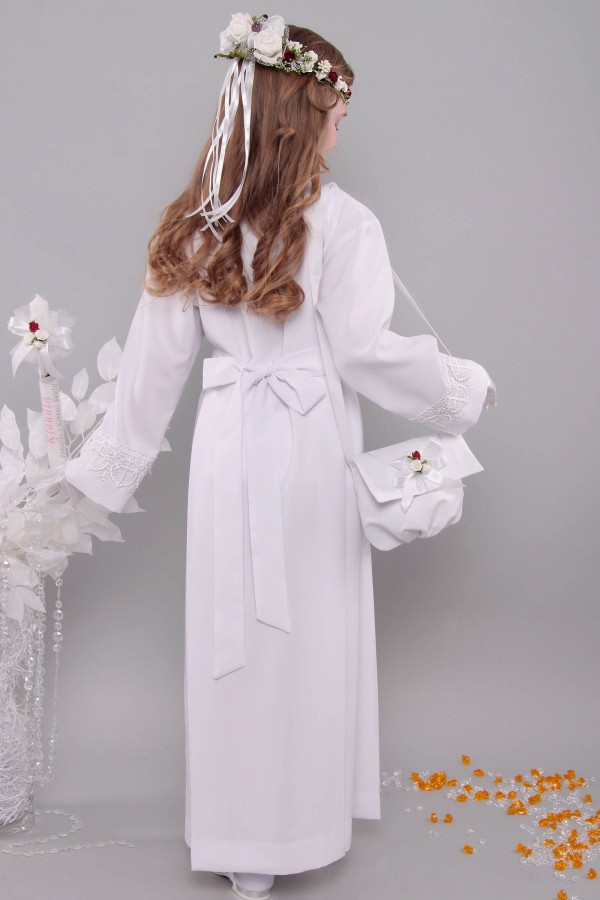 Kommunion albe mit guipure 8a/UK-Z2 - obraz 4