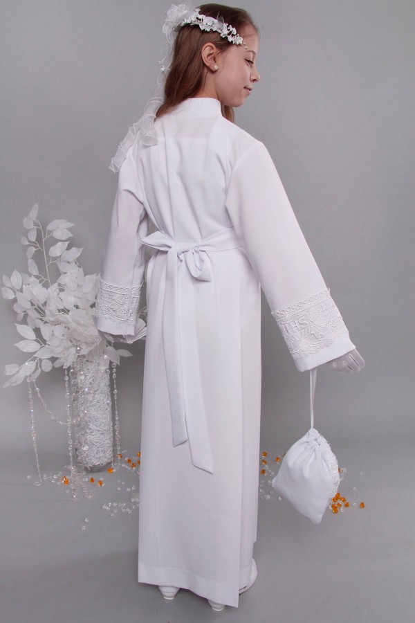 Kommunion albe mit guipure 8a/UK-Z3 - obraz 3