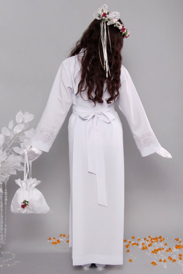 Kommunion albe mit guipure 13a/UK-Z1 - obraz 4