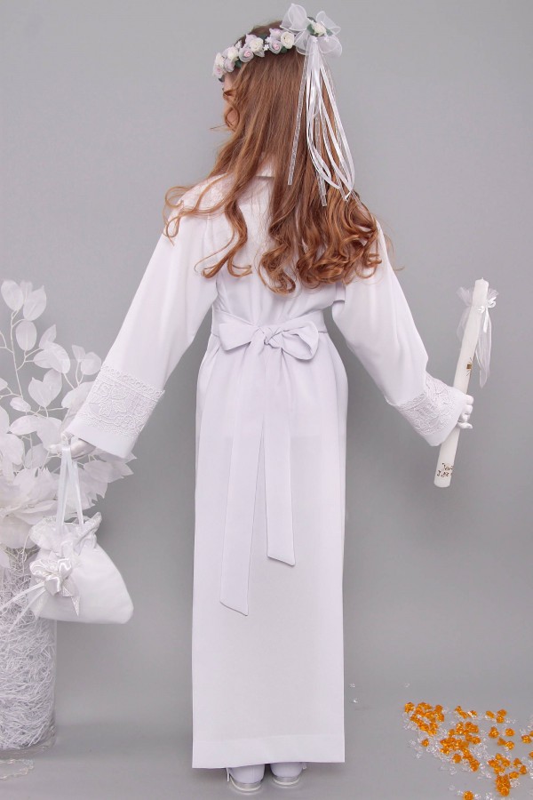 Kommunion albe mit guipure 13a/UK-Z3 - obraz 4