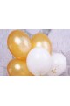 Kommunionsballons - weiß und gold - obraz 0