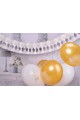 Kommunionsballons - weiß und gold - obraz 2
