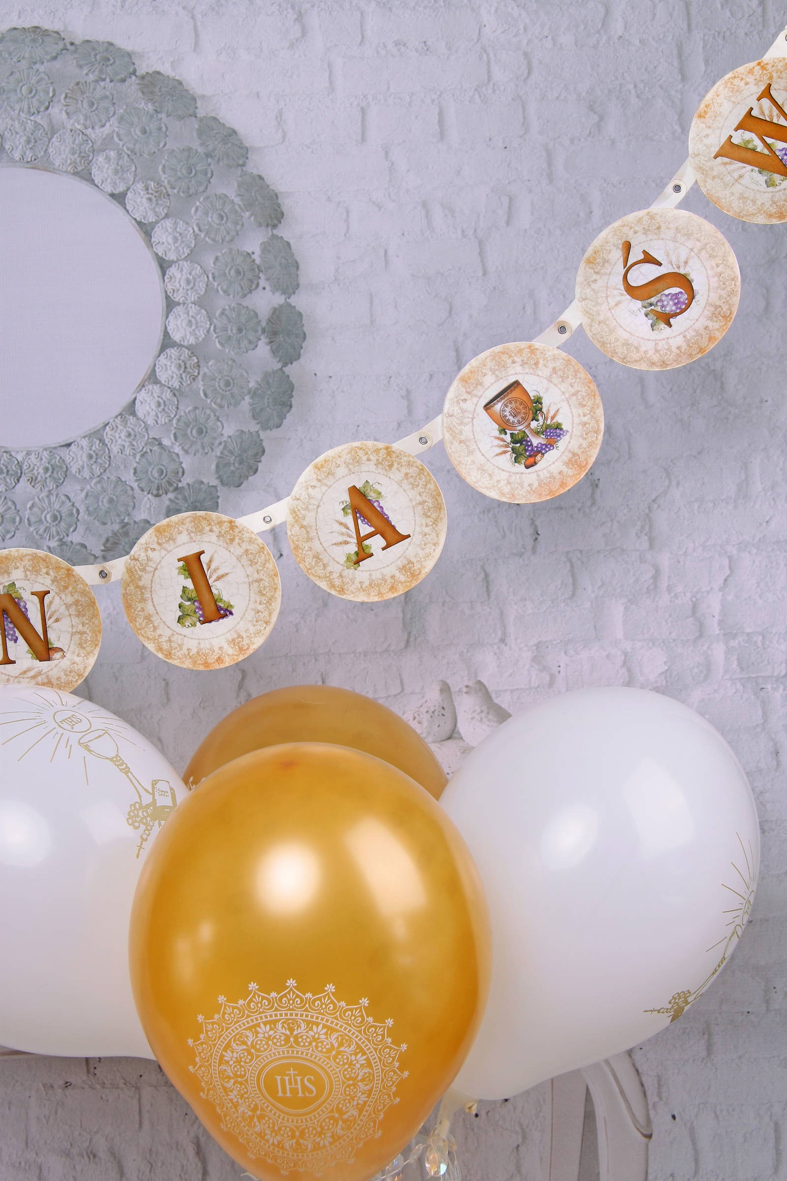 Kommunionbanner - gold - obraz 0