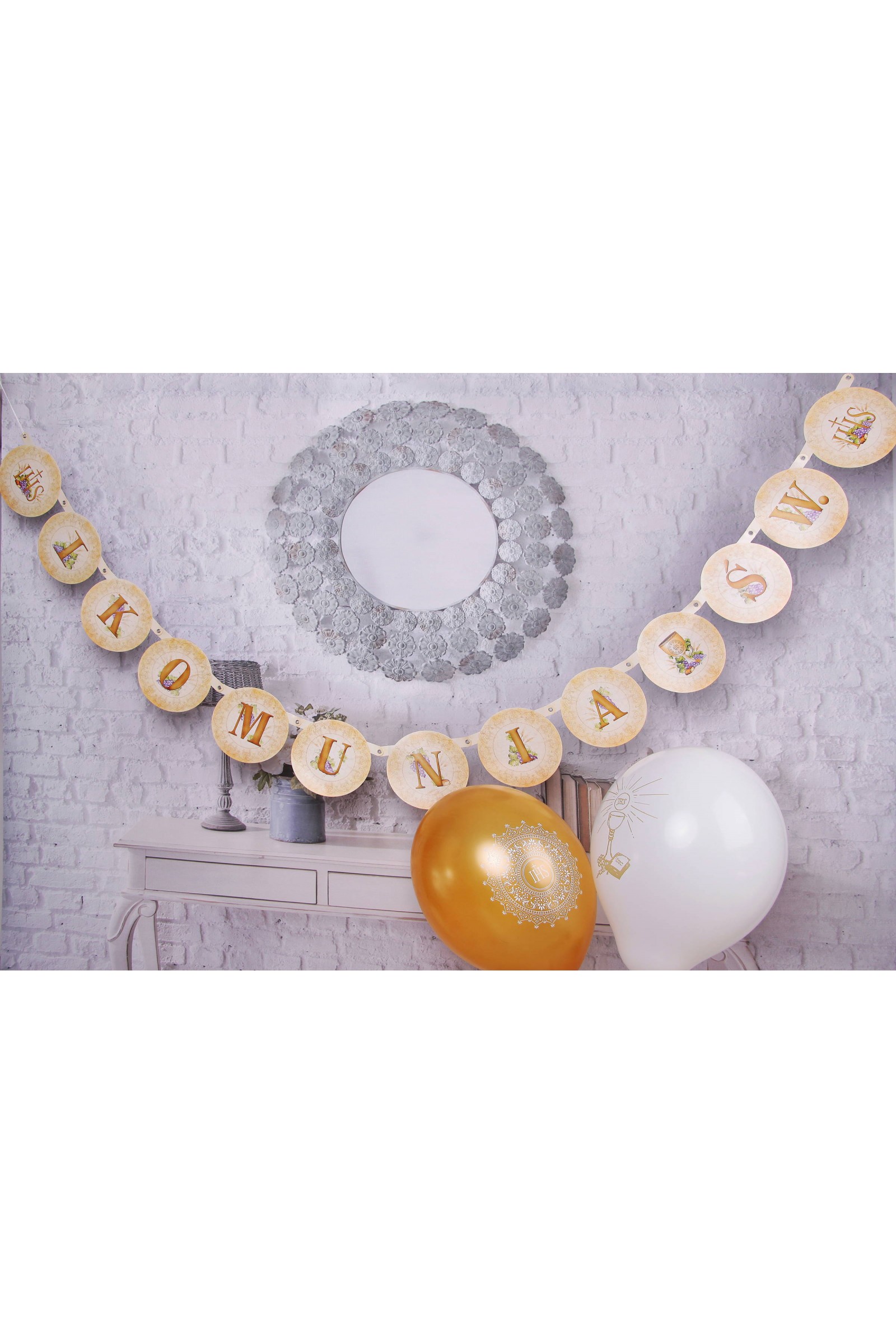 Kommunionbanner - gold - obraz 1