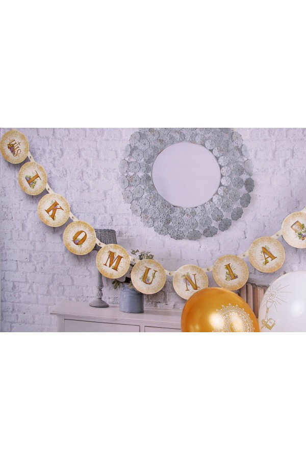 Kommunionbanner - gold - obraz 2