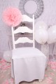 Kommunion Papier Stuhl Dekoration - rosa - obraz 1