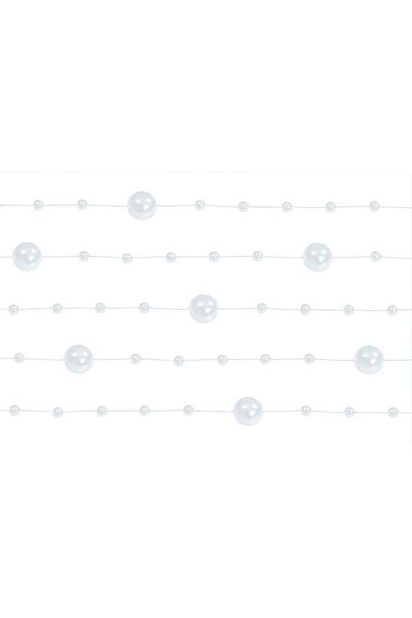 Weiße Perle in Kommunionsgirlande - obraz 4