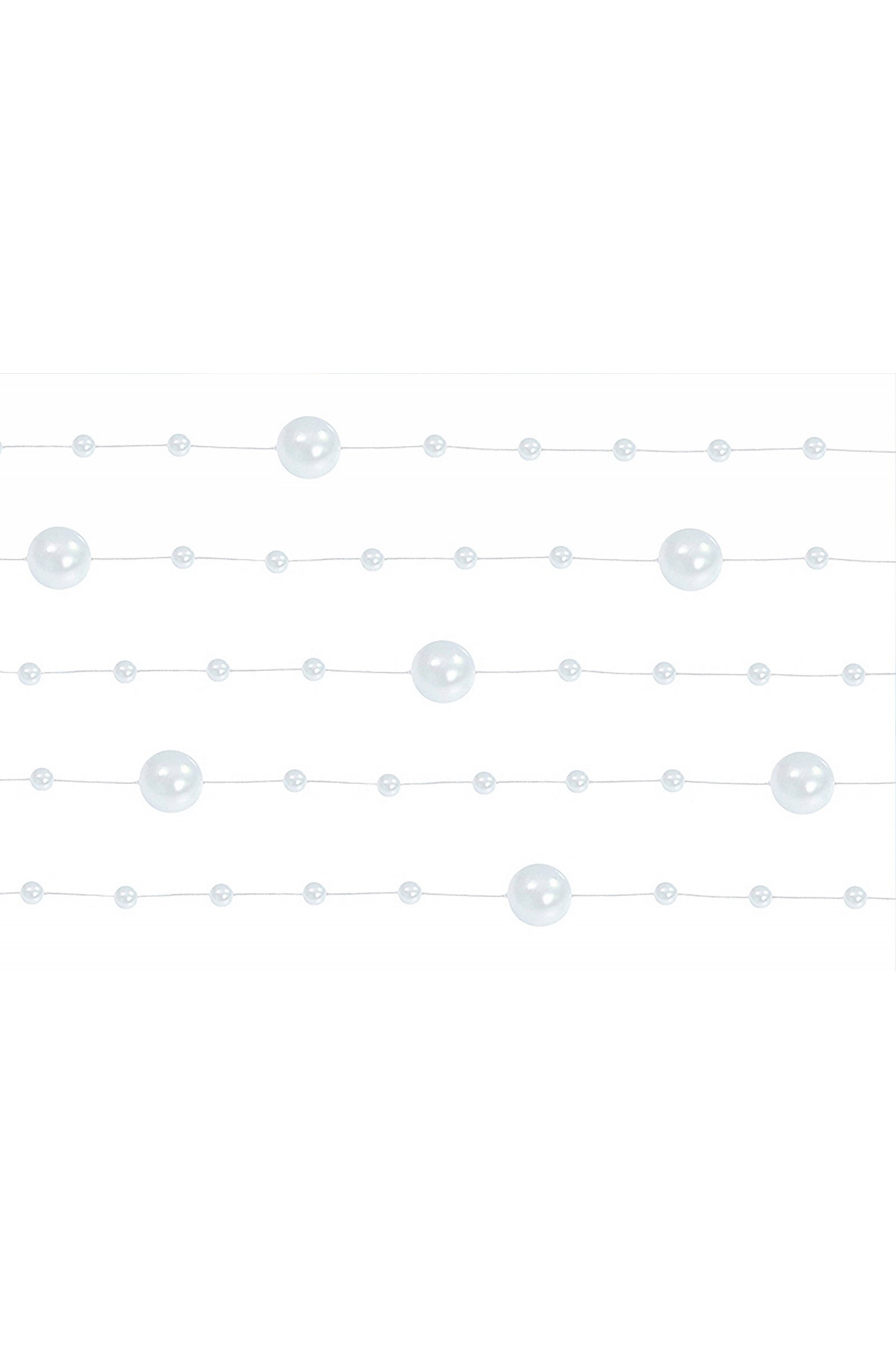 Weiße Perle in Kommunionsgirlande - obraz 4