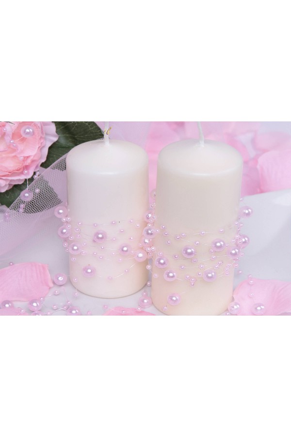 Rosa Perle in Kommunionsgirlande - obraz 2