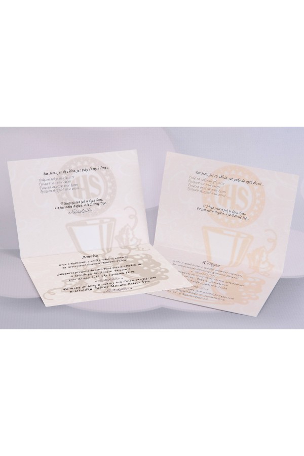 Personalisierte Kommunioneinladungen beliebt - Spitze 1 (a,d) - obraz 3