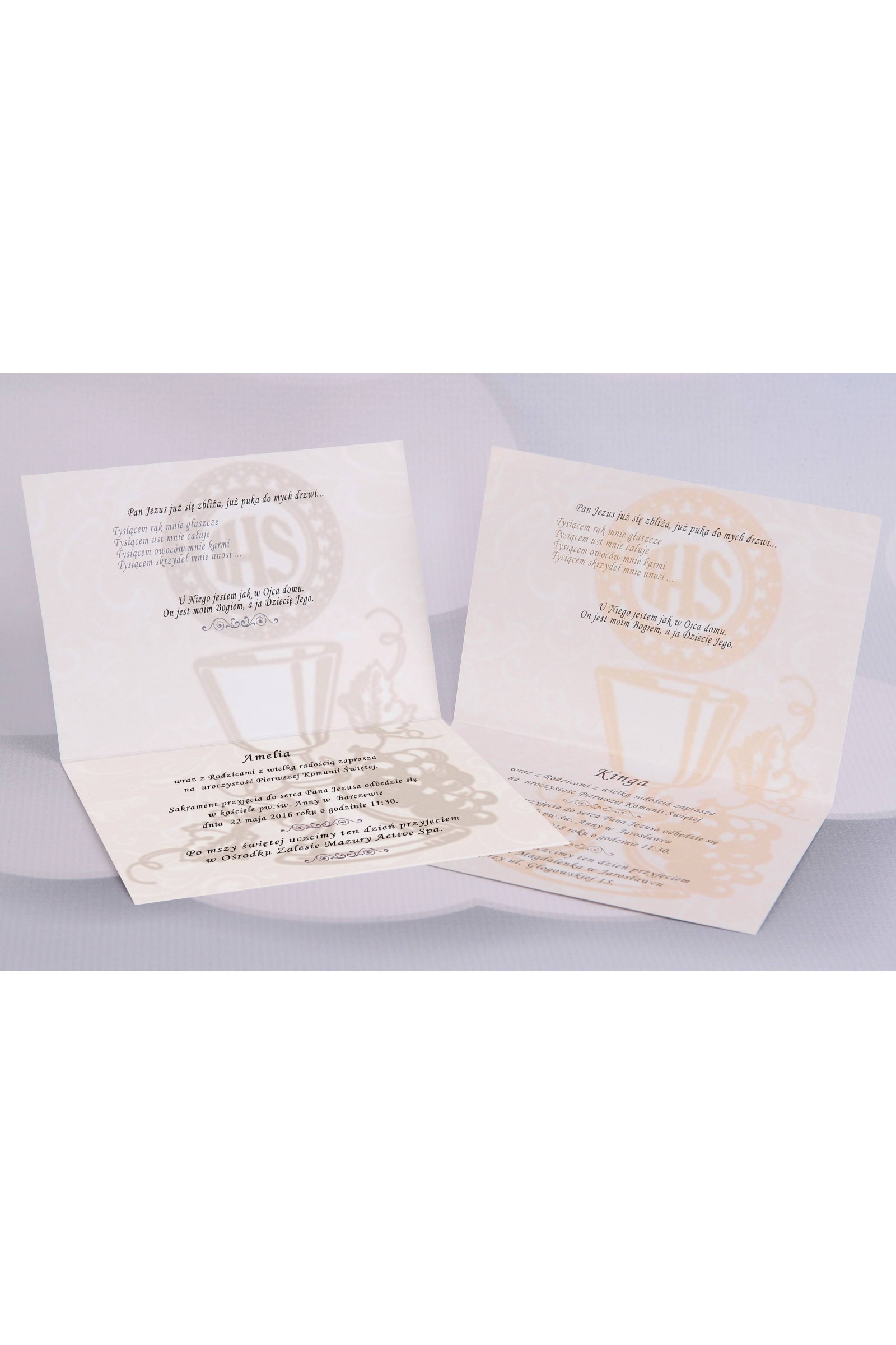 Personalisierte Kommunioneinladungen beliebt - Spitze 1 (a,d) - obraz 3