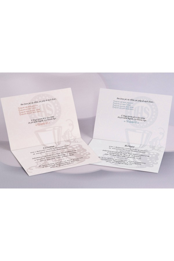 Personalisierte Kommunioneinladungen beliebt - Spitze 1 (b,c) - obraz 3