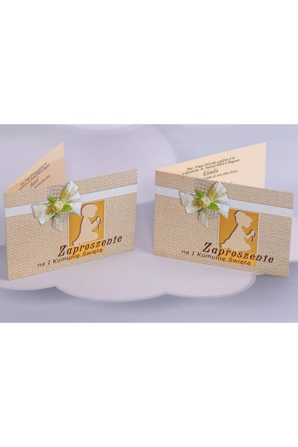 Personalisierte Kommunioneinladungen beliebt - Leinwand 1 (a,c) - obraz 1