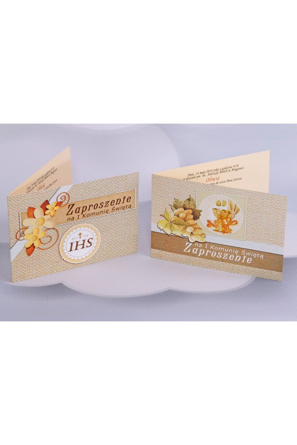 Personalisierte Kommunioneinladungen beliebt - Leinwand 2 (a,d) - obraz 1