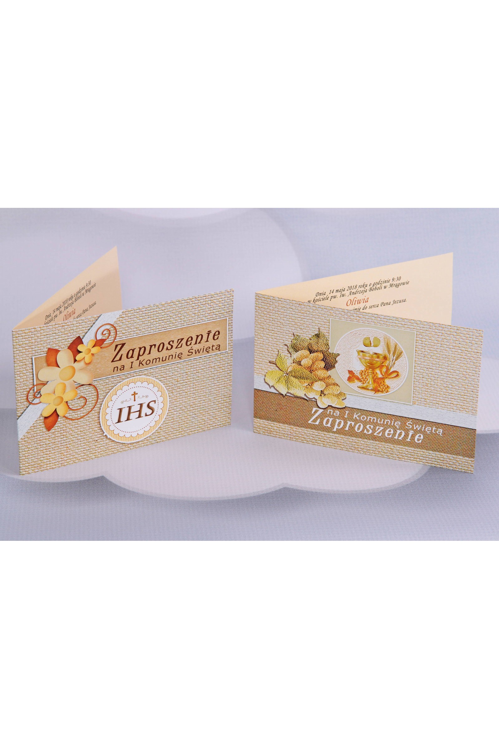 Personalisierte Kommunioneinladungen beliebt - Leinwand 2 (a,d) - obraz 1