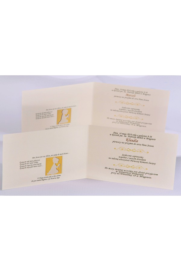 Personalisierte Kommunioneinladungen beliebt - Leinwand 1 (a,c) - obraz 3