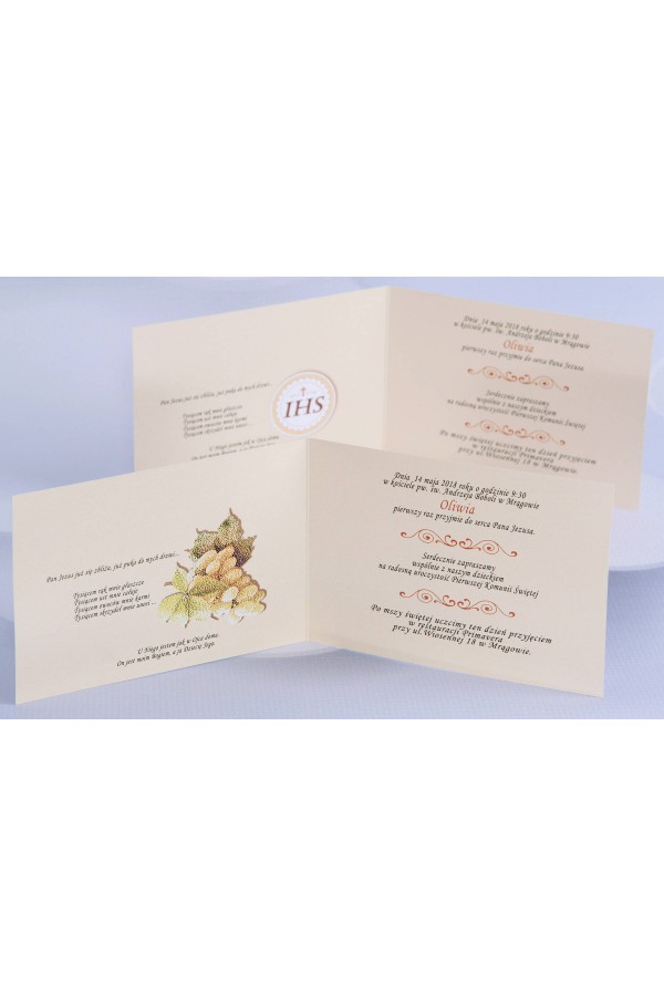 Personalisierte Kommunioneinladungen beliebt - Leinwand 2 (a,d) - obraz 3