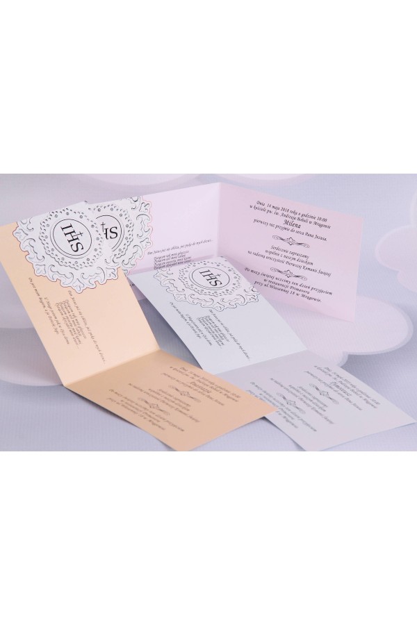 Personalisierte Kommunioneinladungen beliebt - Rosette 1 (a,b,c) - obraz 3