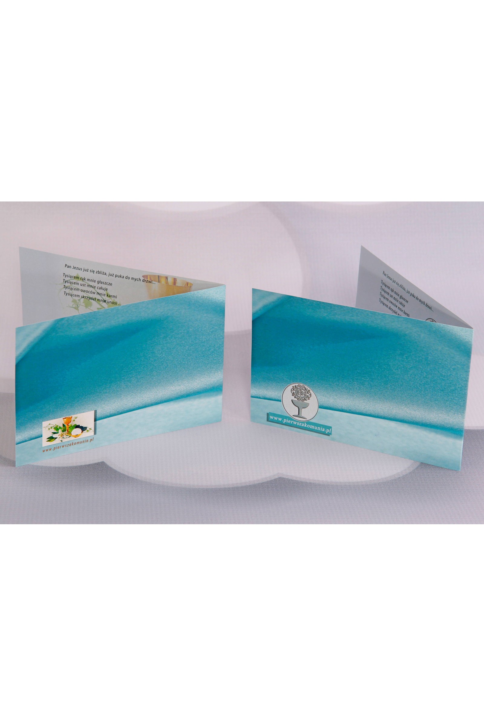 Personalisierte Kommunioneinladungen beliebt - Satin 2 (c,d) - obraz 2