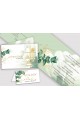 Personalisierte Einladungen und Vignetten zur Kommunion - Weißes Blütenblatt - obraz 1