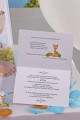Personalisierte Einladungen und Vignetten zur Kommunion - Türkisfarbener Apfelbaum - obraz 1