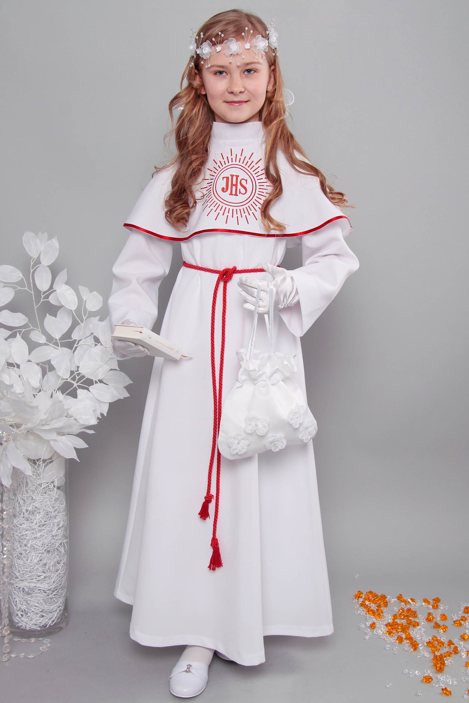 Kommunion albe 8/UK-R - obraz 1