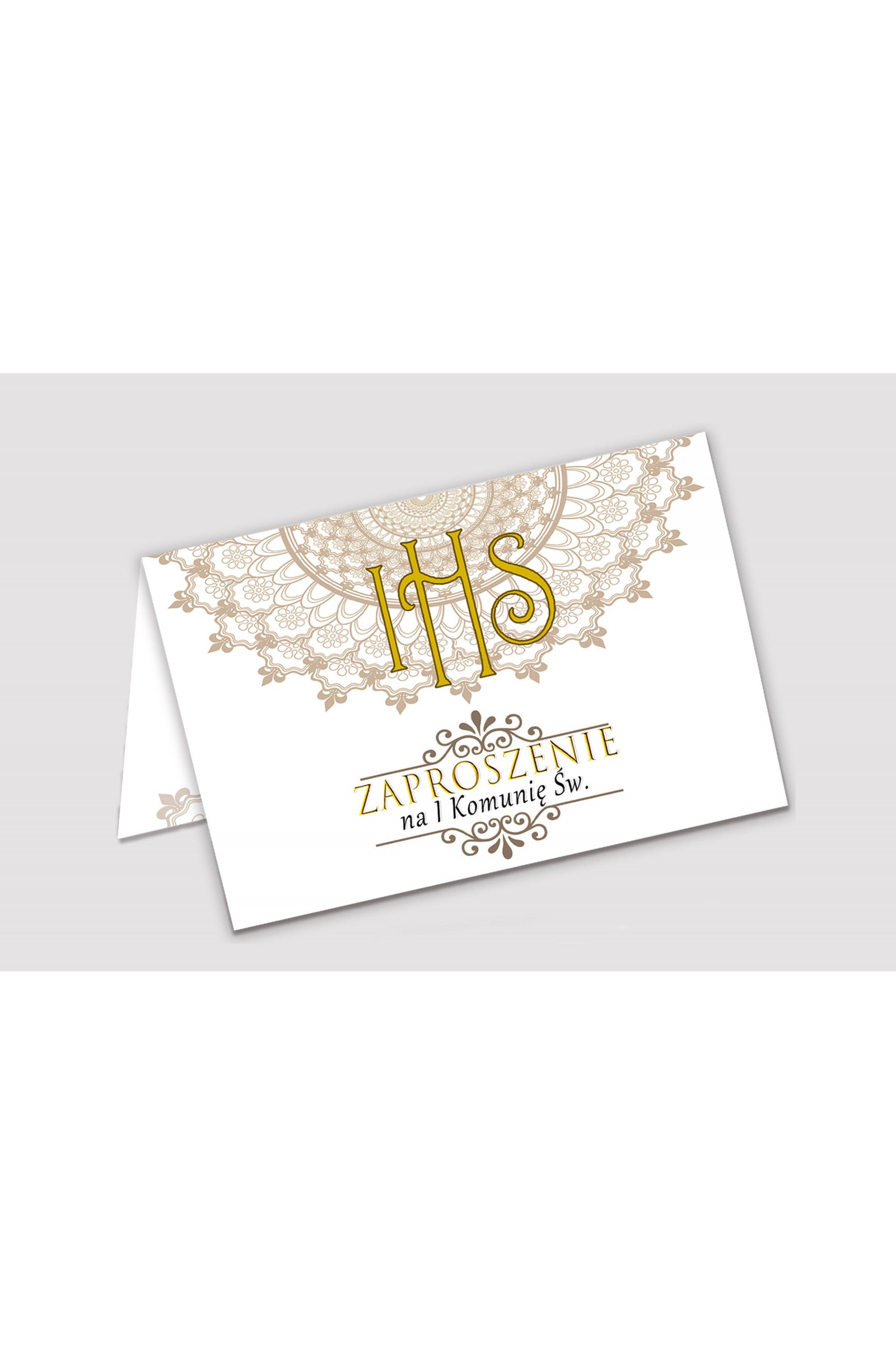 Personalisierte Kommunioneinladungen aus Bausätzen - Rosette - obraz 1