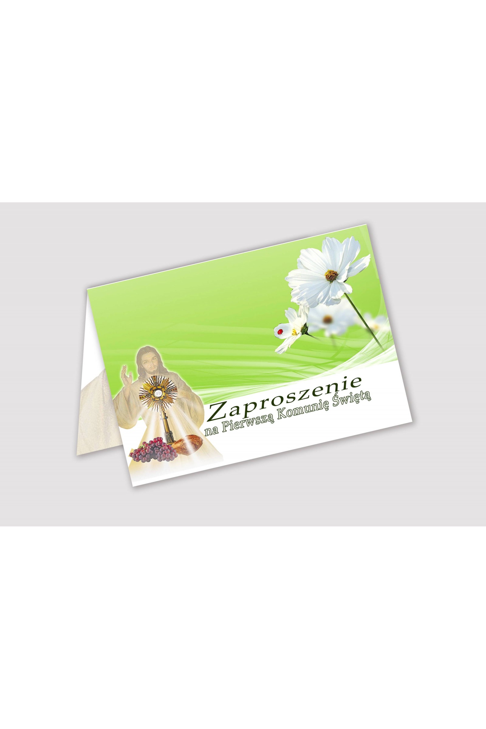 Personalisierte Kommunionseinladungen aus Bausätzen - Bławatek - obraz 1