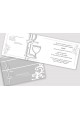 Personalisierte Kommunionseinladungen aus Bausätzen - Weiße Eleganz - obraz 2