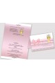 Personalisierte Kommunionseinladungen aus Bausätzen - Spitze rosa - obraz 2