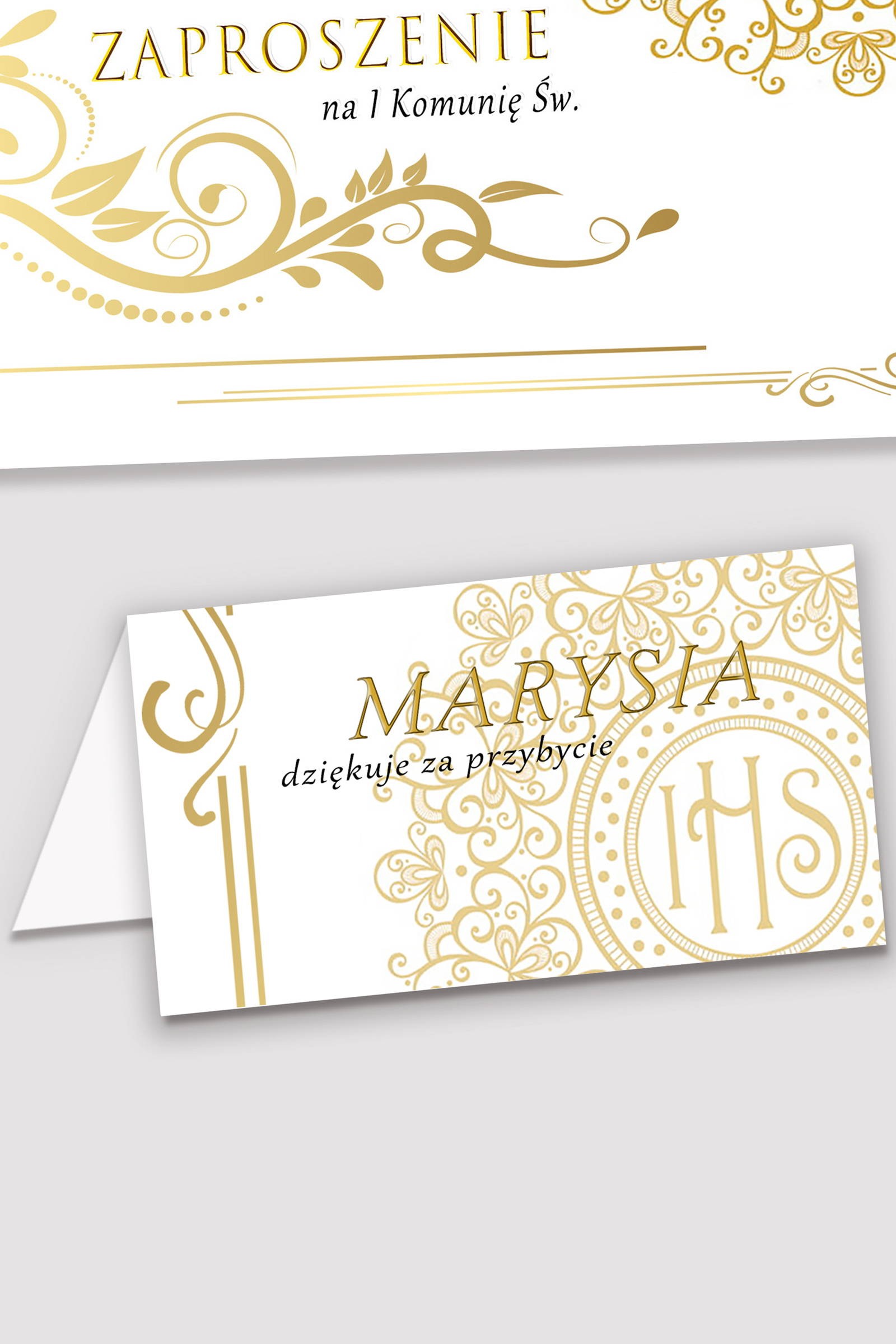 Personalisierte Kommunionsvignetten - Eleganz - obraz 0