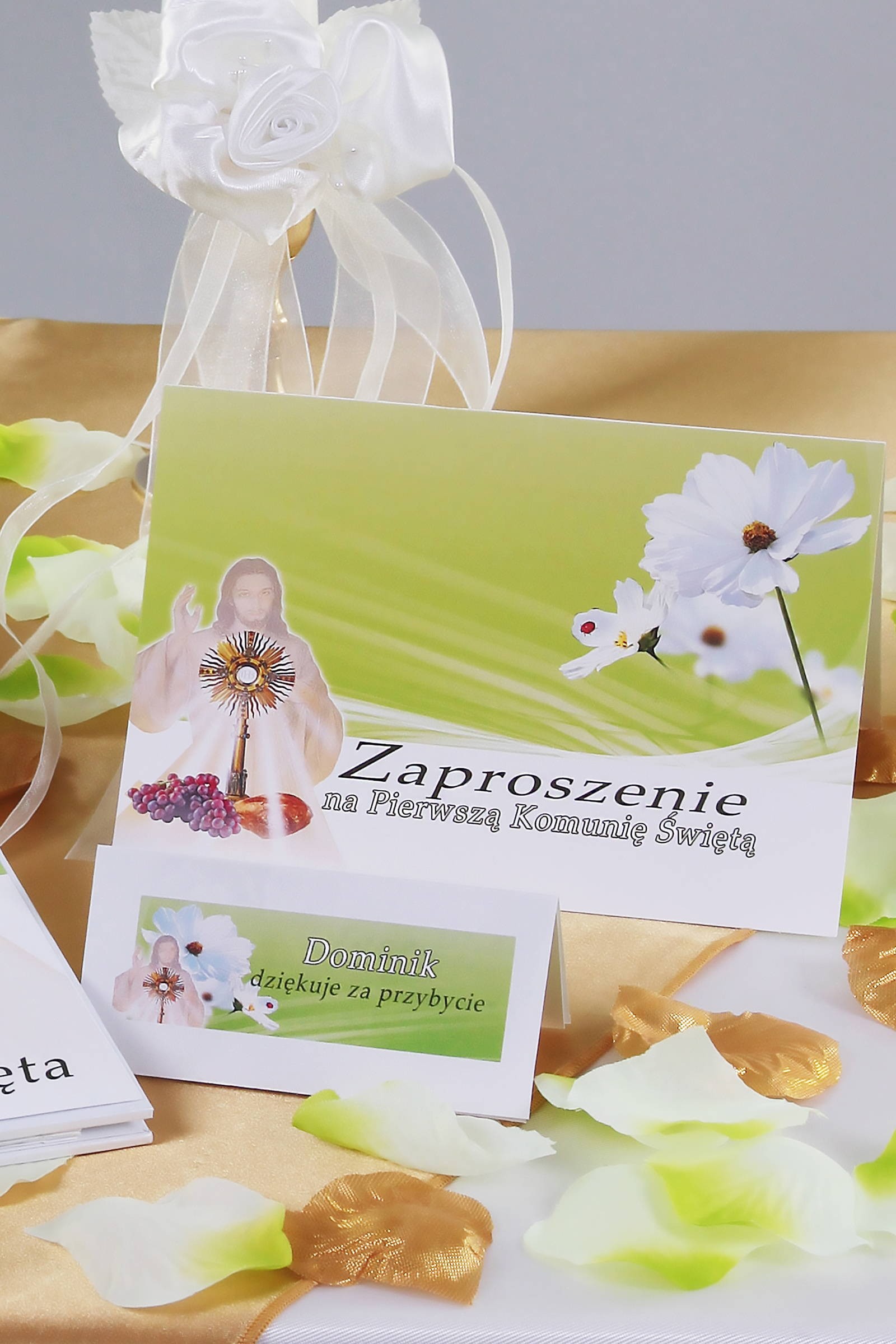 Personalisierte Kommunionsvignetten - Bławatek - obraz 1