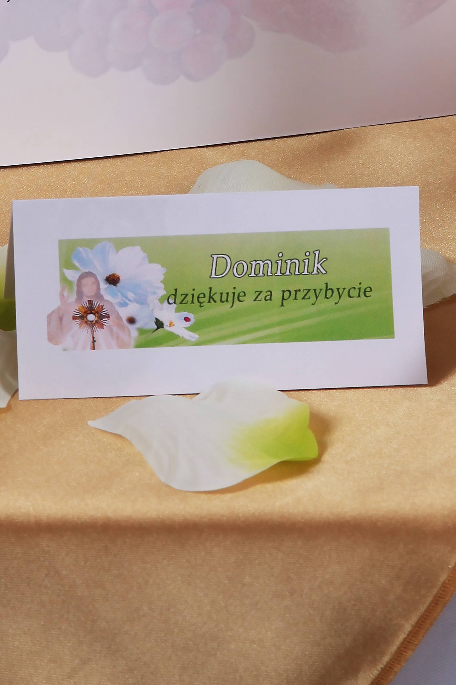 Personalisierte Kommunionsvignetten - Bławatek - obraz 0