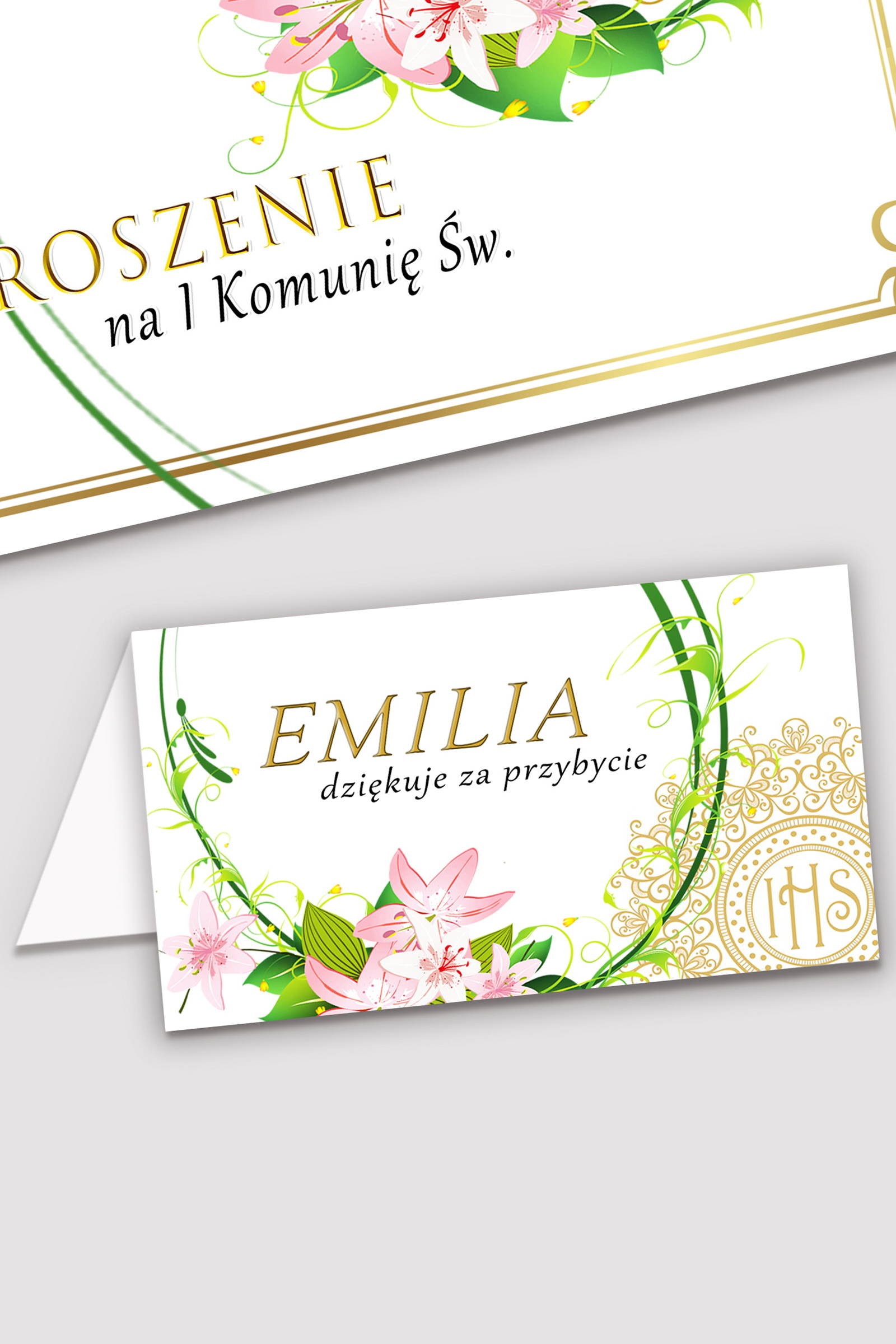 Personalisierte Vignetten zur Kommunion - Die Zartheit der Lilie Personalisierte Vignetten zur Kommunion - Die Zartheit der Lilie - obraz 0