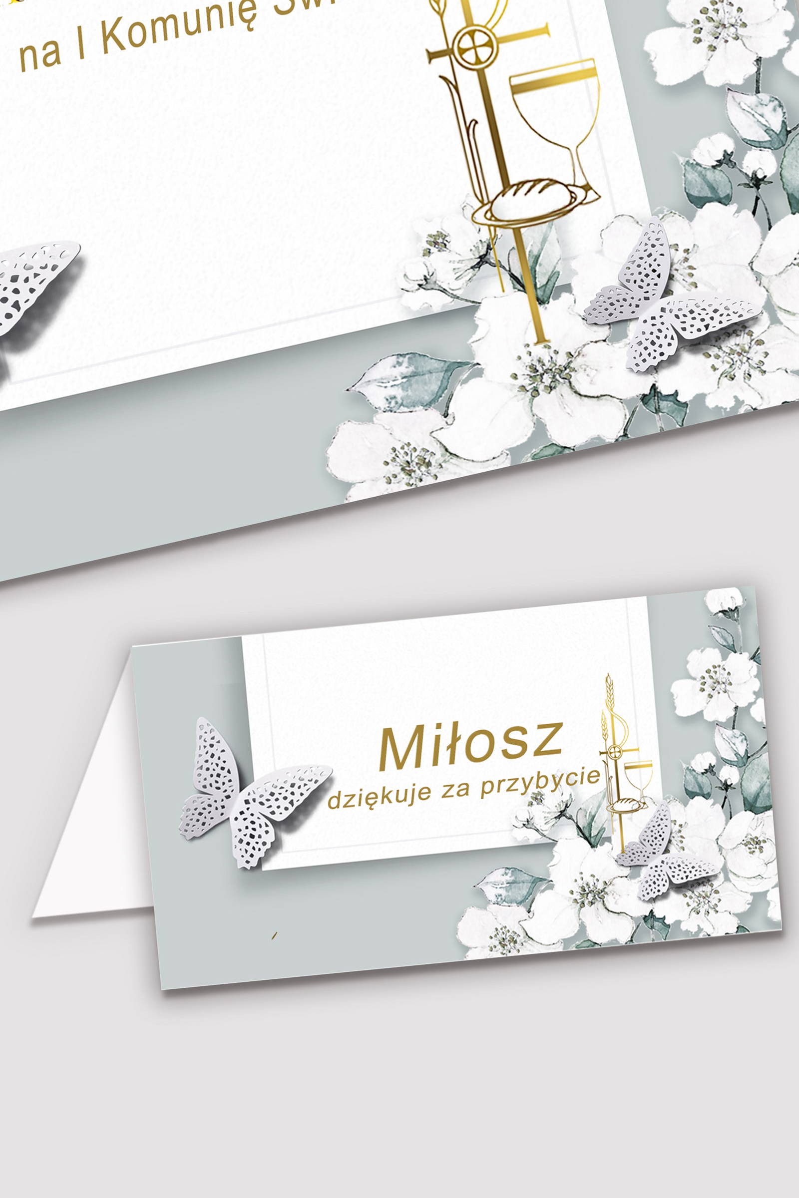 Personalisierte Kommunionsvignetten - Jasmingarten - obraz 0