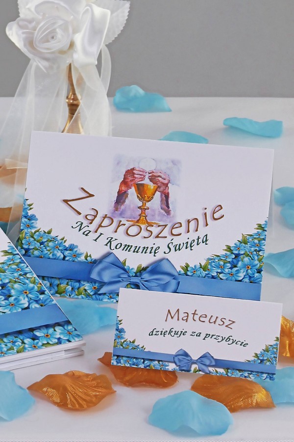 Personalisierte Kommunionsvignetten - Unvergesslich - obraz 1