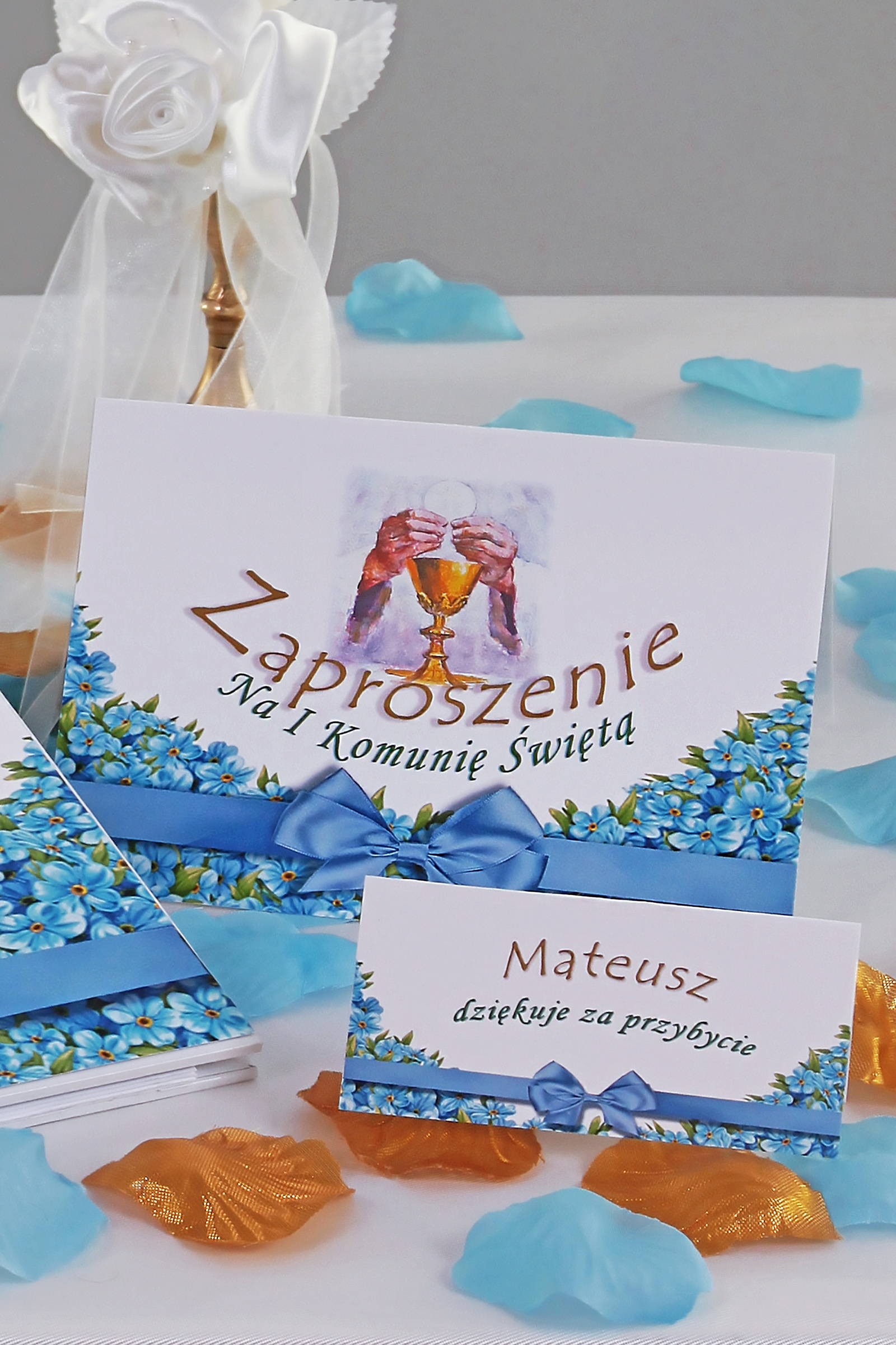 Personalisierte Kommunionsvignetten - Unvergesslich - obraz 1