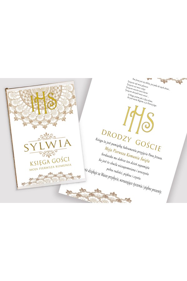 Personalisiertes dekoratives Kommunionsset - Rosette - obraz 4