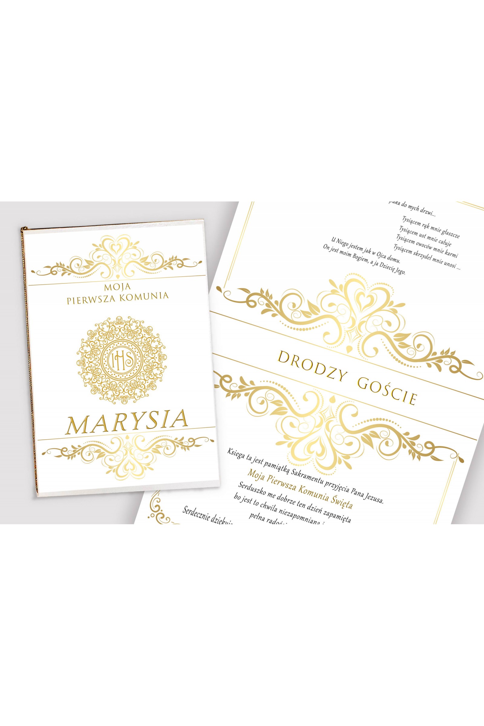 Personalisiertes dekoratives Kommunionsset - Elegance - obraz 4