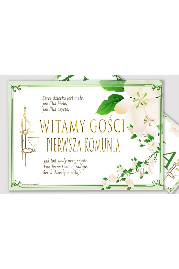 Personalisiertes dekoratives Kommunionsset - Die Frische des Morgens Personalisiertes dekoratives Kommunionsset - Die Frische des Morgens - obraz 3